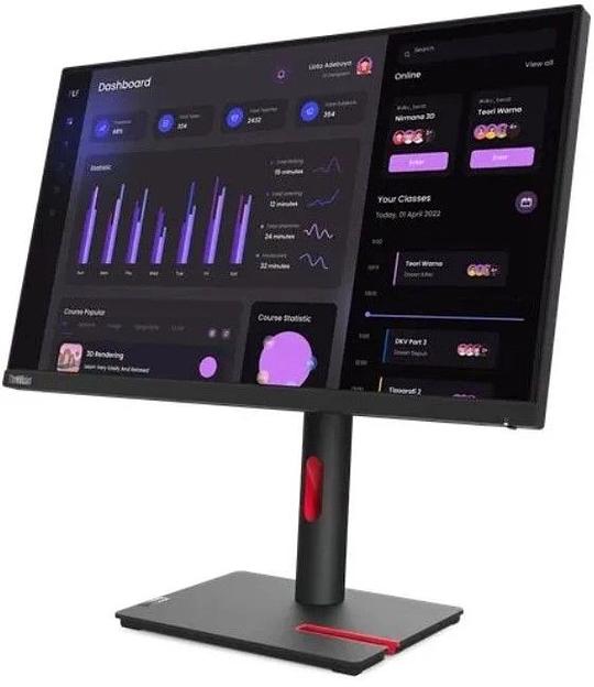 Монитор Lenovo 23.8" ThinkVision T24i-30 черный IPS LED 4ms 16:9 HDMI матовая HAS Piv 1000:1 250cd 178гр/178гр 1920x1080 60Hz VGA DP FHD USB 5.4кг фото 4