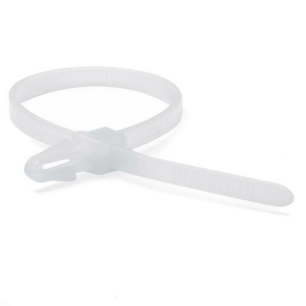 Хомут P6.6 с монтажным основанием под отверстие 4,5мм, белый 3,6x150 DKC 252155SR-M фото 1