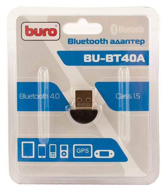 Адаптер USB Buro BU-BT40A Bluetooth 4.0+EDR class 1.5 20м черный фото 4