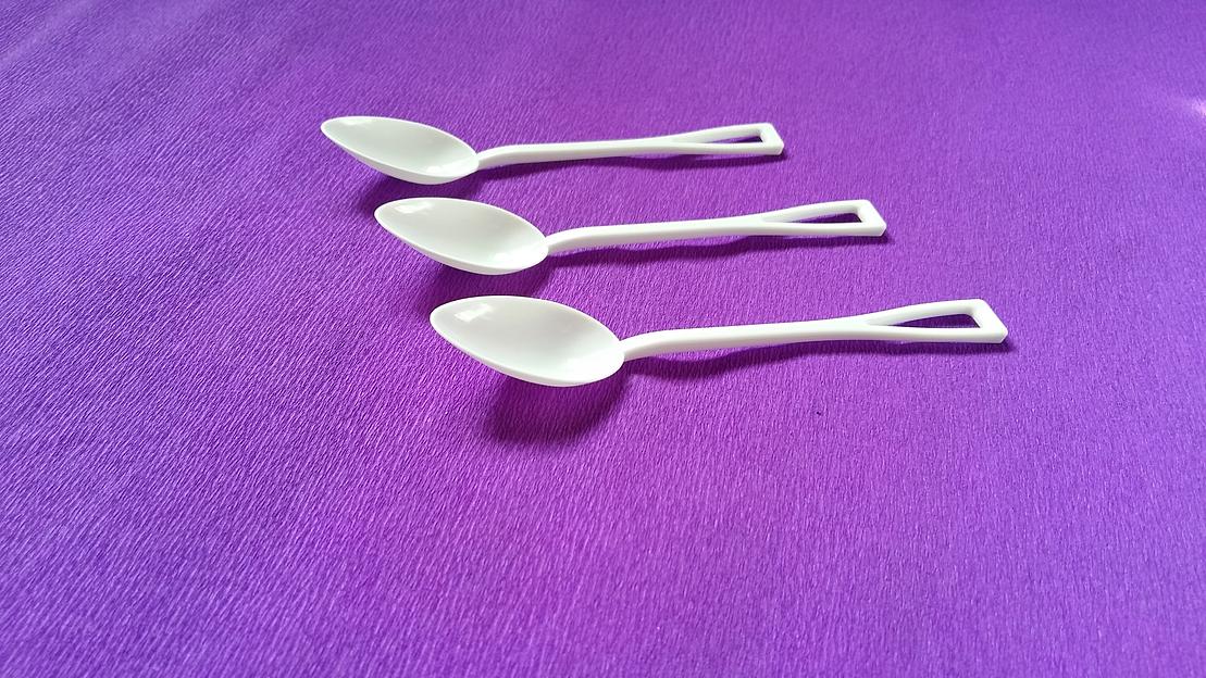 Ложка чайная одноразовая белая ОПТ фото 4