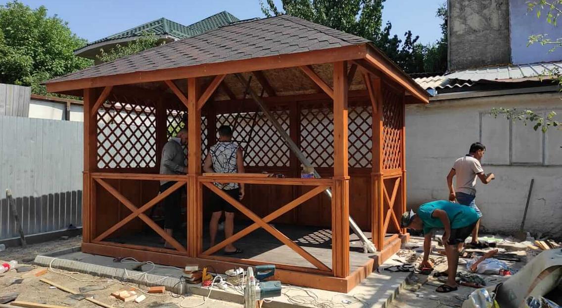 Беседка деревянная Derevo Style «Беседка № 2» фото 5