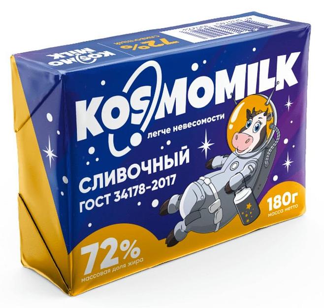 Спред растительно-сливочный Космомилк «Сливочный» 72 % ОПТ фото 1
