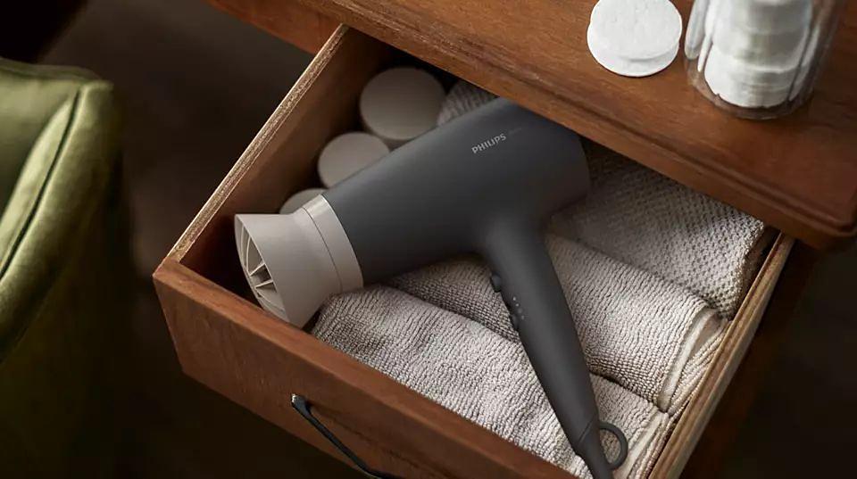 PHILIPS BHD351/10 Фен,2100 Вт, черный/фиолетовый фото 6