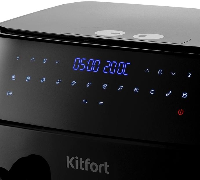 Аэрогриль Kitfort КТ-2250 1750Вт черный фото 4