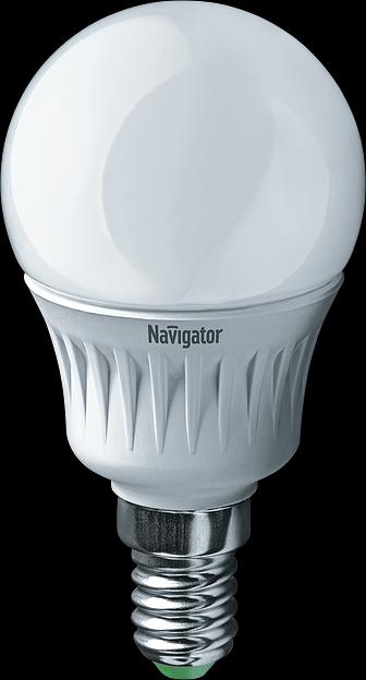 Лампа светодиодная LED 5вт E14 белая шар фото 1