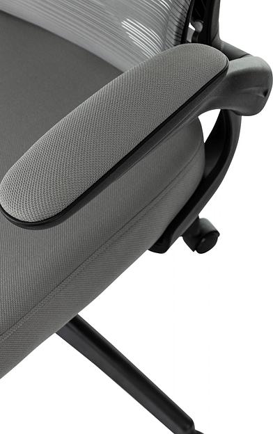 Кресло руководителя Бюрократ Sigma 1 серый сетка/ткань крестов. пластик фото 6