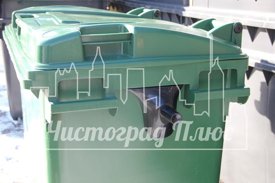 Евроконтейнер Razak 660 л зеленый фото 4