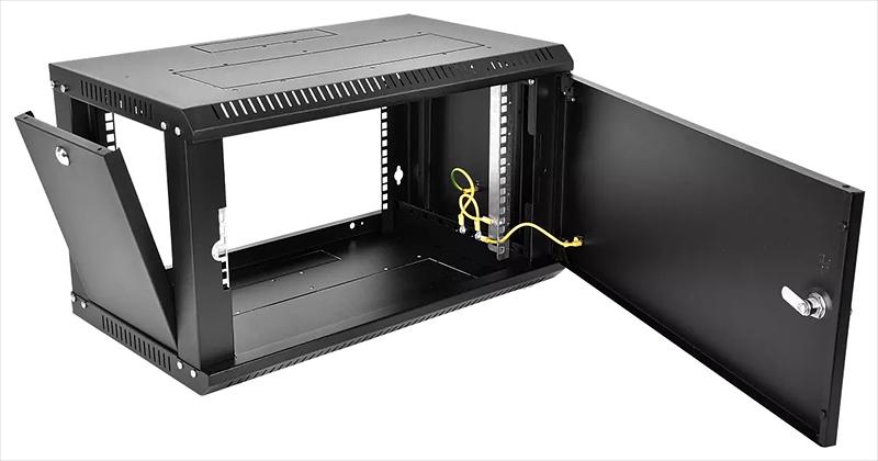 ЦМО Шкаф телекоммуникационный настенный разборный ЭКОНОМ 6U (600? 650) дверь металл, цвет черный (ШРН-Э-6.650.1-9005) фото 3