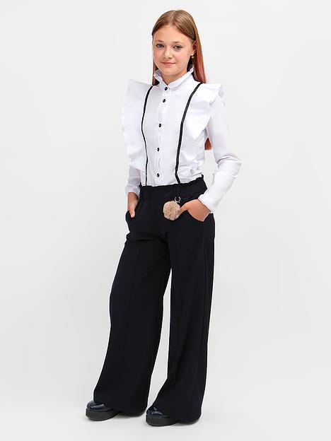 Брюки для девочки Соль&Перец тёмно-синий, арт.SP23 ОПТ фото 1