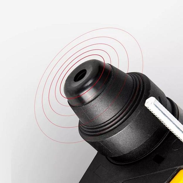 Перфоратор Deli DL-DC28-E1 (1050Вт, SDS PLUS, 4300уд/мин, 900об/мин, кейс, в комплекте 3 бура, долото, пика) фото 5