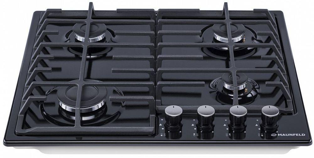 Газовая варочная поверхность Maunfeld EGHE.64.6CB/G черный фото 3