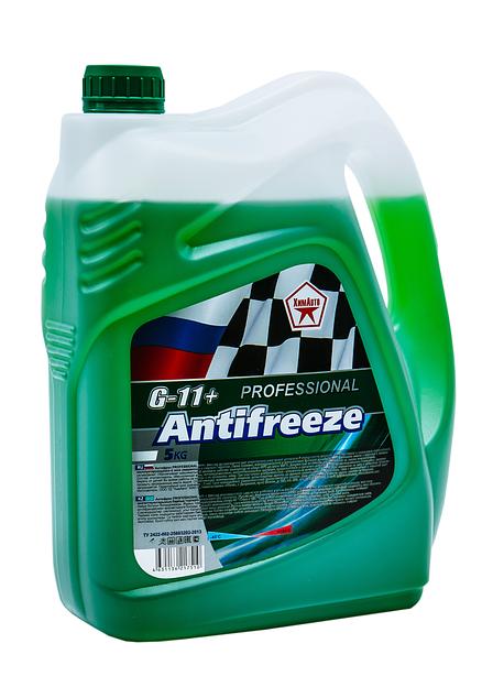 Антифриз Professional+ G11 Green 5 л, опт фото 1