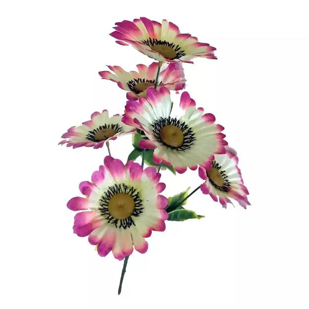 Букет ромашек 6 голов 38см 331-123 фото 2