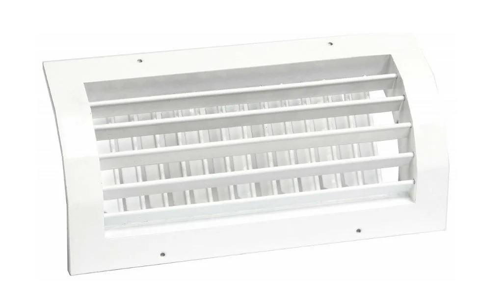 Решетка двухрядная цилиндрическая алюминиевая - 300х200/D400 фото 1