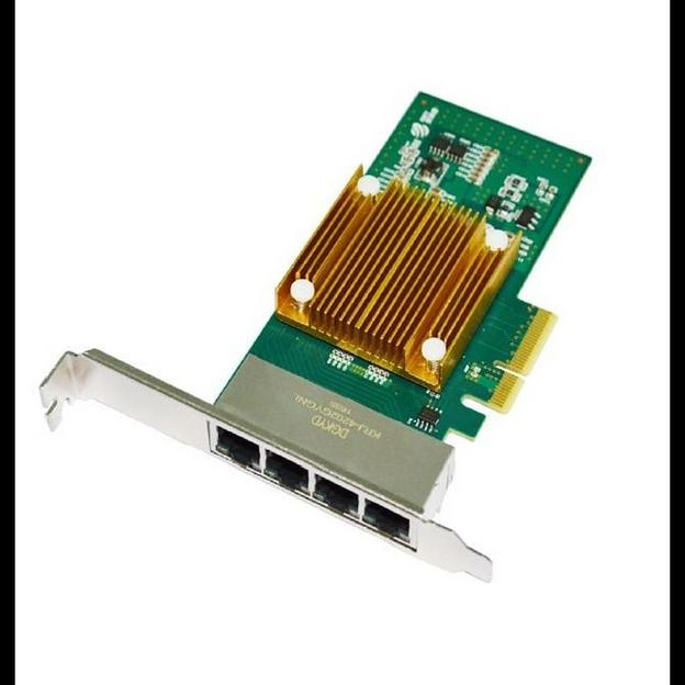 Сетевая карта GRT 4 порта 10/100/1000Base-T GH904T-V3.0 фото 1