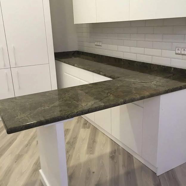 Изготовление барных и ресепшн стоек, столешниц из камня фото 6