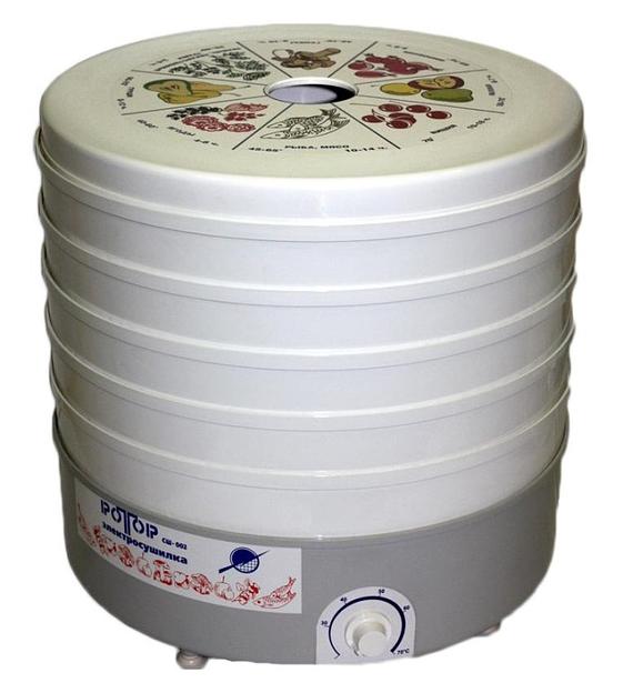 Сушка для фруктов и овощей Ротор СШ-002 5под. 520Вт белый фото 1