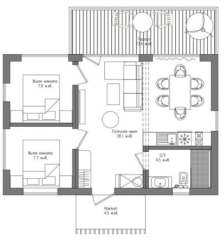 Арго 3/3.2 – модульный дом фото 4