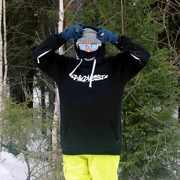 Сноубордическое худи Tag Dark чёрный ОПТ фото 6