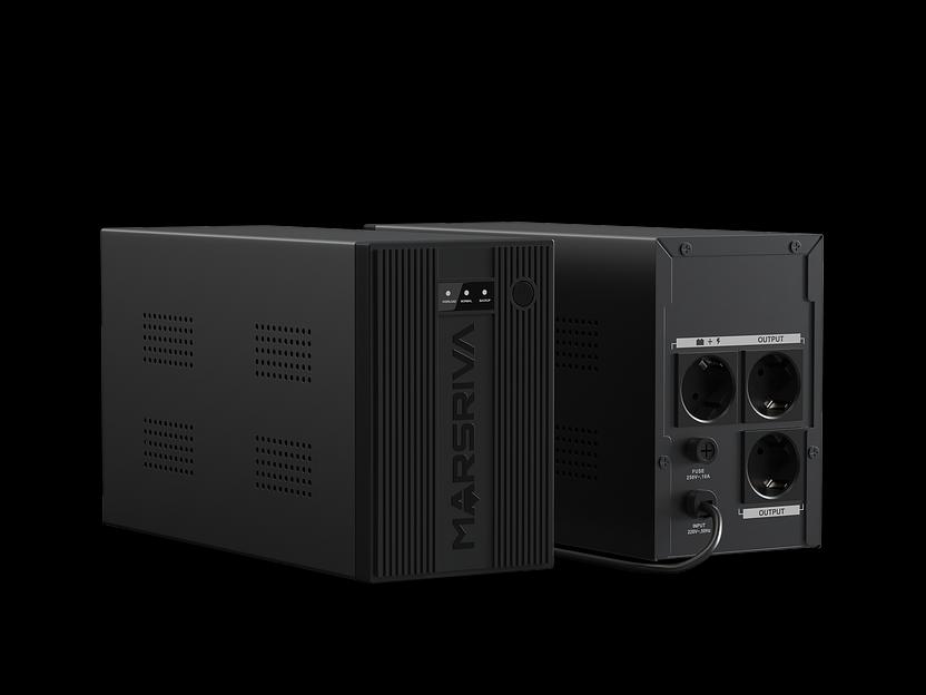 Линейно-интерактивный ИБП Smart мощностью 1050 ВА/630 Вт MARSRIVA фото 2