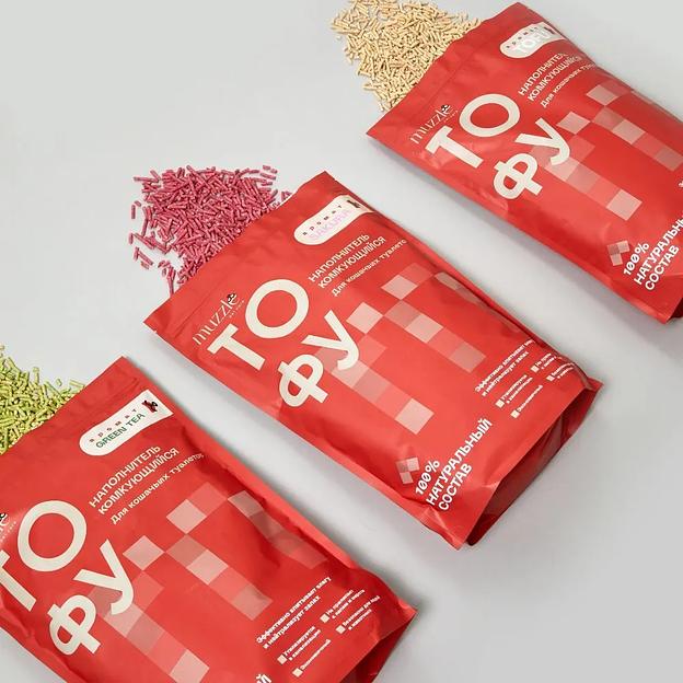 Наполнитель комкующийся для кошачьего туалета «Tofu» ОПТ фото 6