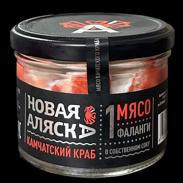 Консервы рыбные, Краб камчатский, мясо первой фаланги, стеклянная банка 0,19 кг ОПТ фото 2