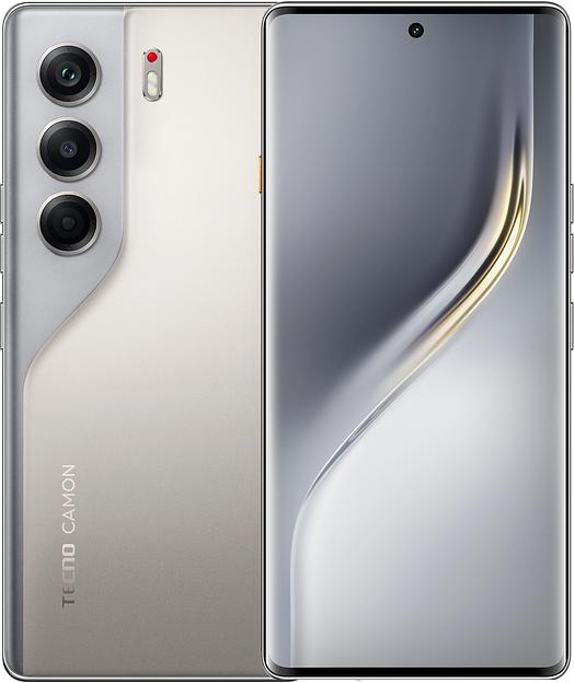 Смартфон Tecno Camon 40 Pro 5G 256Gb 12Gb титановый моноблок 3G 4G 6.78" 1080x2436 Android 15 50Mpix 802.11 a/b/g/n/ac/ax NFC GPS GSM900/1800 GSM1900 Protect фото 2