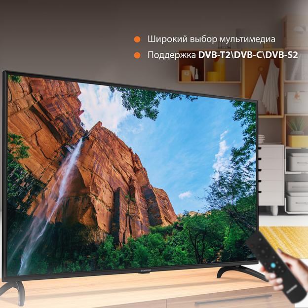 Телевизор LED SunWind 50" SUN-LED50XU400 Яндекс.ТВ черный 4K Ultra HD 60Hz DVB-T DVB-T2 DVB-C DVB-S DVB-S2 USB WiFi Smart TV фото 5