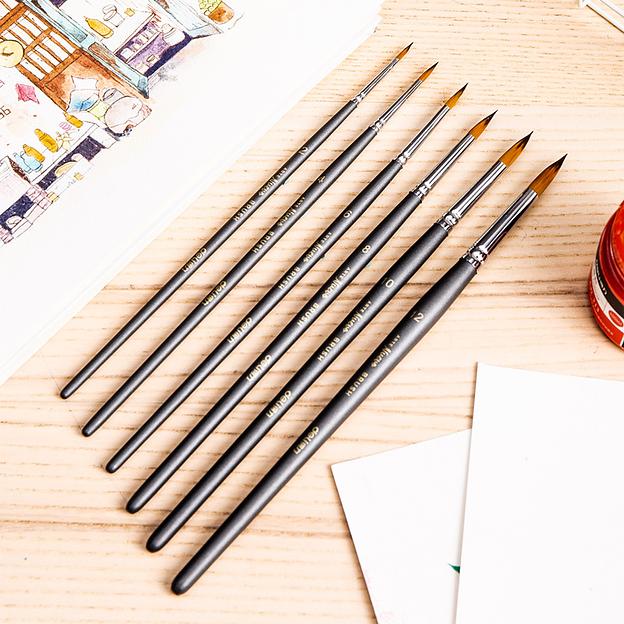 Набор кистей Deli 73892 Nuevo дерев.лакир.ручка фото 5