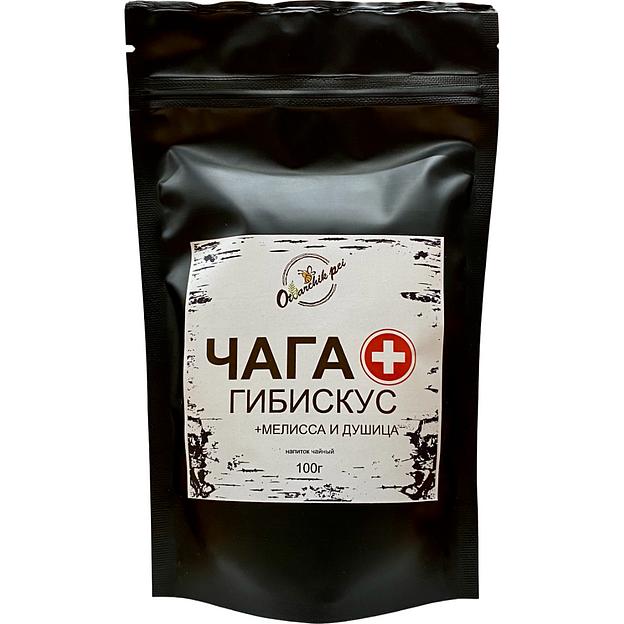 Чай Otvarchik pei «Чага+гибискус, мелисса, душица» 100 г ОПТ фото 1