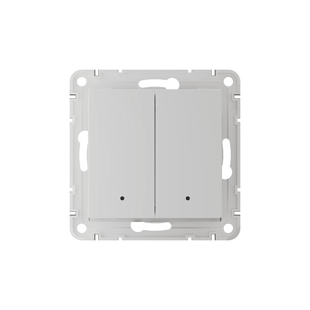 ATLASDESIGN SMART 2-кл. ВЫКЛЮЧАТЕЛЬ с подсв., Zigbee, сх.5, L+N, 10А, мех., БЕЛЫЙ фото 3