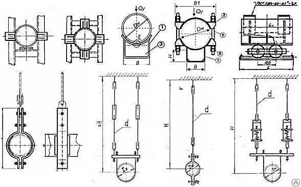 Подвески с плавником (подвески по ОСТ 34-10-731-93) для труб фото 1