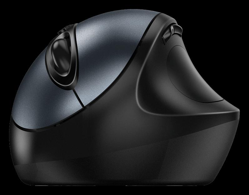 Мышь беспроводная Ergo 8300S серая (Iron Grey), вертикальная эргономичная бесшумная мышь с подставкой для большого пальца фото 3