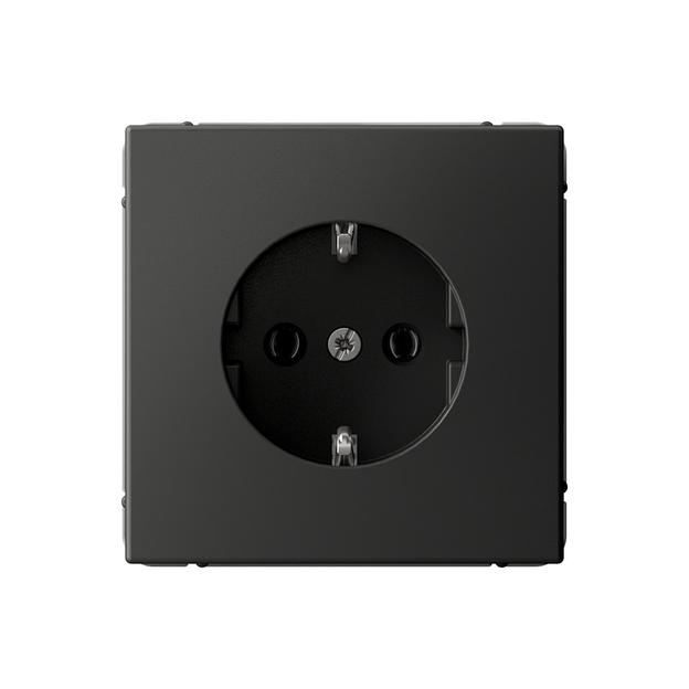 ARTGALLERY розетка с заземлением, 16А, механизм, базальт фото 1