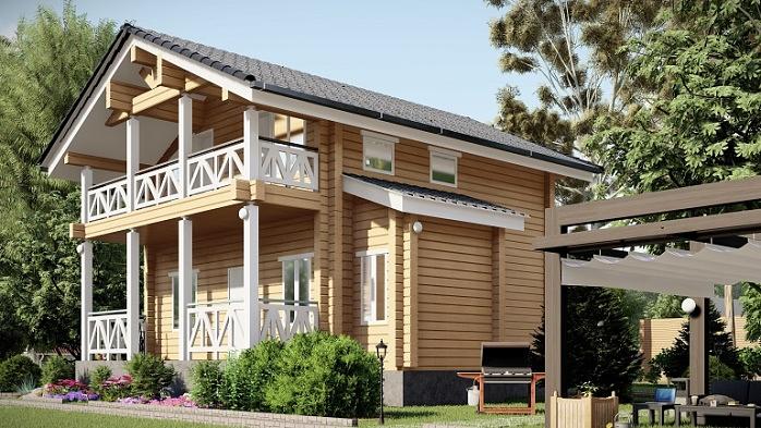 Дом из клееного бруса фото 1