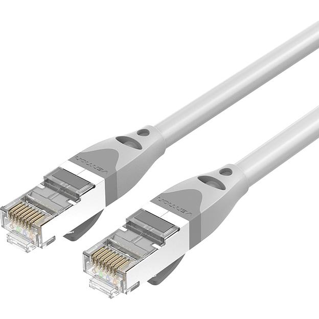 Патч-корд Vention прямой SFTP cat.6A, RJ45 - 0,5м. Серый Vention IBHHD фото 1