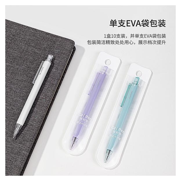 Ручка гелев. Deli Nusign NS649 ассорти черные автоматическая линия 0.5мм фото 7