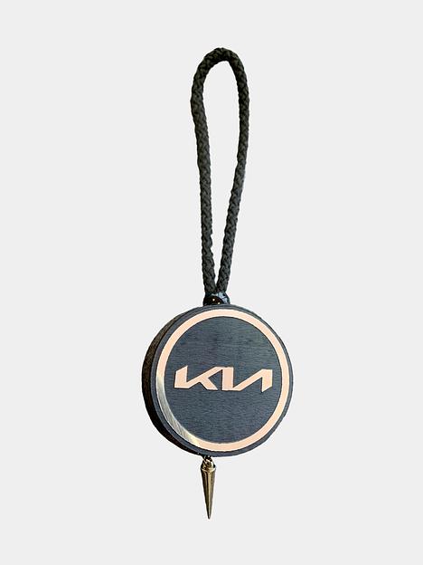 Ароматизатор воздуха для автомобиля «Диск» Kia подвесной, серебро ОПТ фото 1