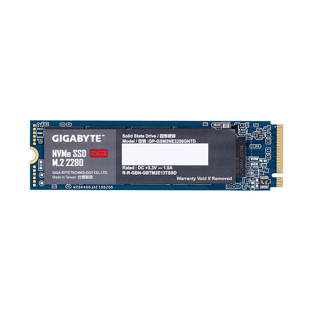 Твердотельный накопитель SSD  Gigabyte  GP-GSM2NE3256GNTD (4719331806873)  256GB  M.2  PCI-E 3.0x4  NVMe фото 1