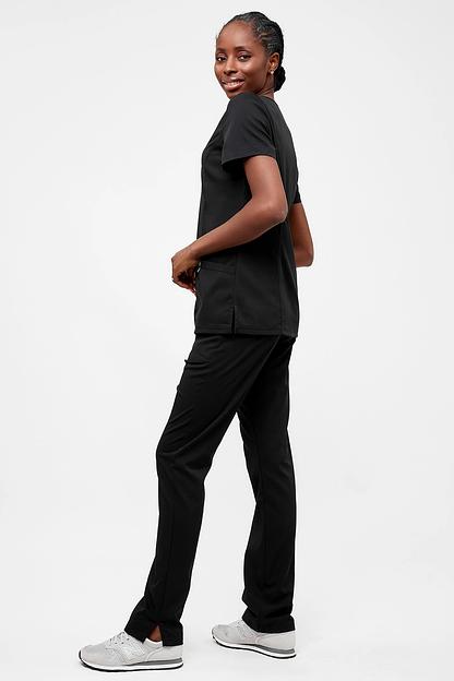 Топ медицинский Indiform женский IF3-74-05-1, 65 (Total black), опт фото 4