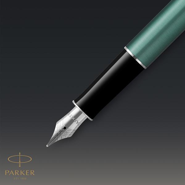 Ручка перьев. Parker Sonnet Essential SB F545 (CW2169362) LaqGreen CT F сталь нержавеющая подар.кор. фото 6