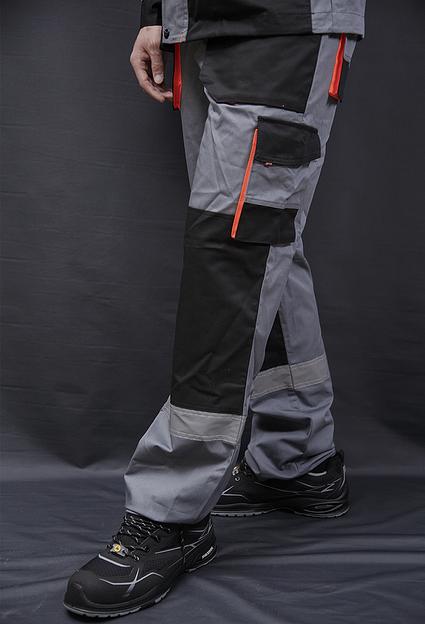 Полукомбинезон летний Эмертон (серый + чёрный + оранжевый) фото 2