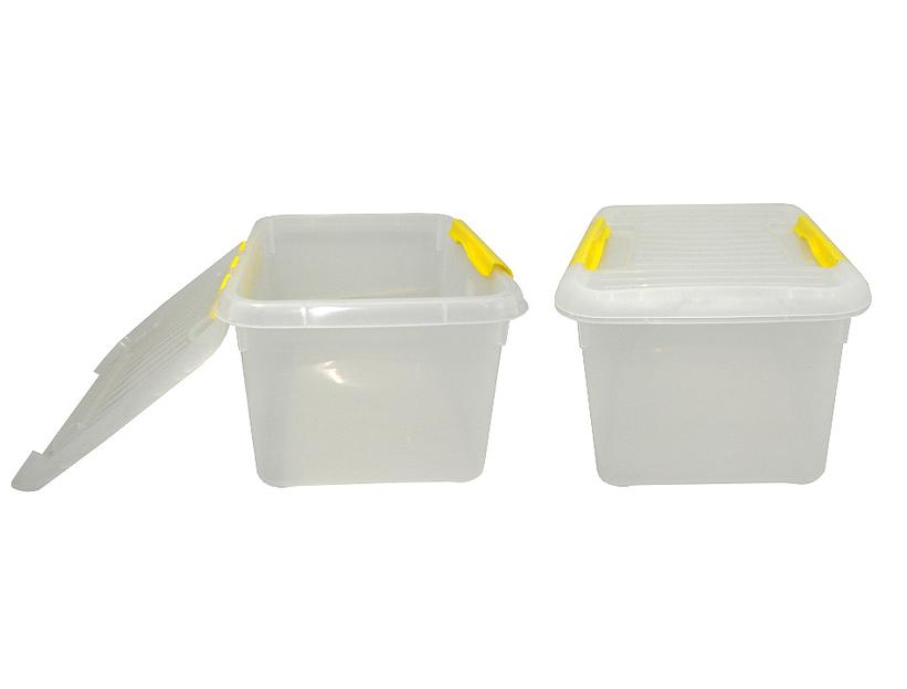 Контейнер для продуктов прямоуг. 8,0 л. 30*23*16 см. с желтым зажимом MG /1/10/ фото 1