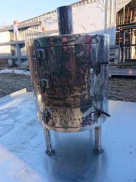 Вертикальная печь буржуйка фото 3