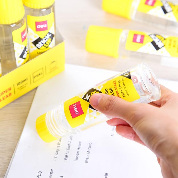 Клей жидкий Deli E7317A 100мл прозрачный фото 7