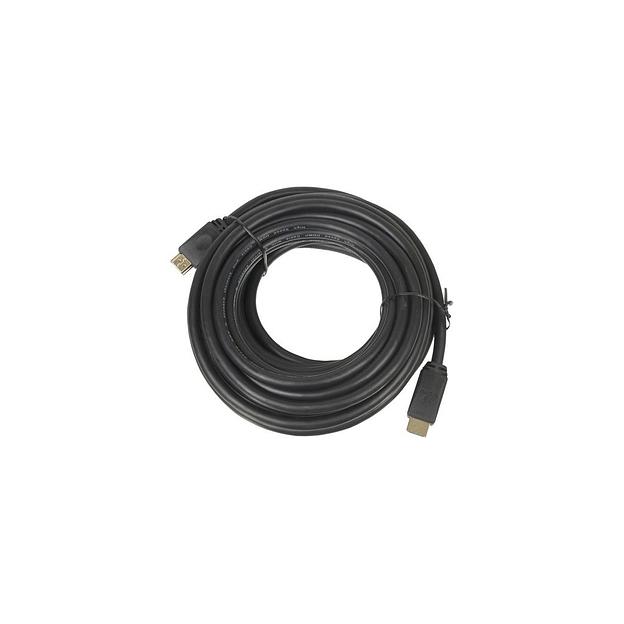 Кабель аудио-видео LAZSO WH-111, HDMI (m) - HDMI (m), ver 1.4, 10м, GOLD, черный [wh-111(10m)] фото 1