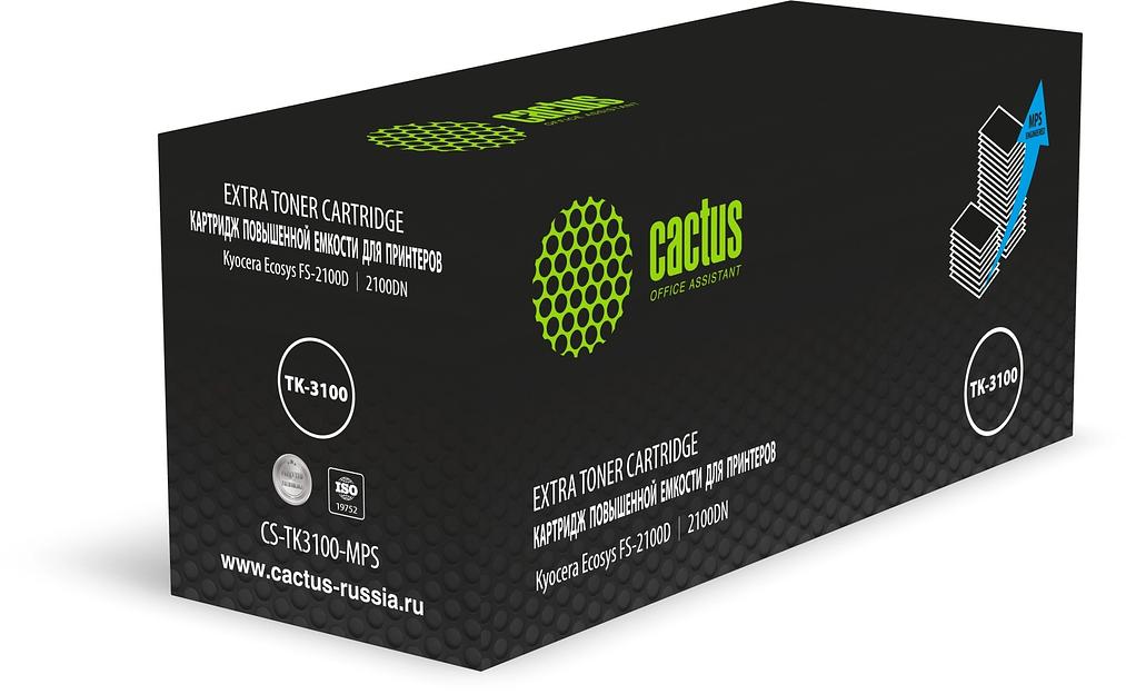 Картридж лазерный Cactus CS-TK3100-MPS черный (25000стр.) для Kyocera Ecosys FS-2100D/2100DN фото 1