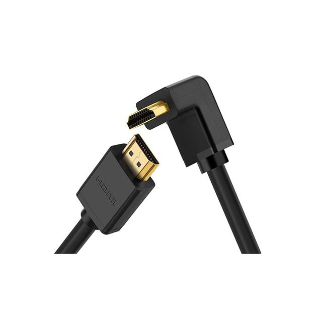 Интерфейсный кабель Ugreen HD103 HDMI Male To Male Right Angle 90 Degree фото 1