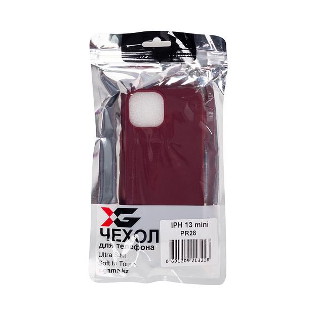 Чехол для телефона X-Game XG-PR28 для Iphone 13 mini TPU Бордовый фото 3