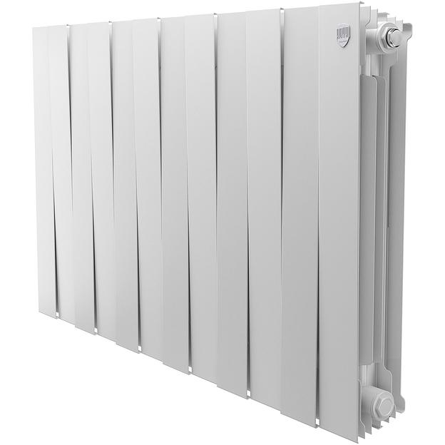 Радиатор биметаллический секционный 500/100/12 боковое подключение цвет Bianco Traffico фото 1